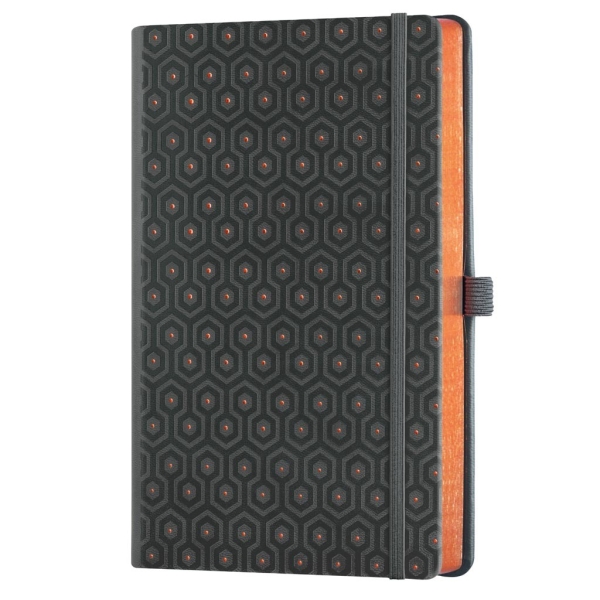 MUISTIKIRJA 13X21CM 224S VIIVALLINEN C AND G HONEY COPPER CASTELLI MILANO