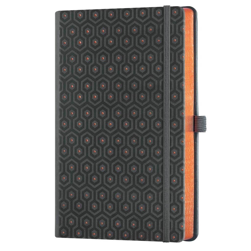 MUISTIKIRJA 13X21CM 224S VIIVALLINEN C AND G HONEY COPPER CASTELLI MILANO