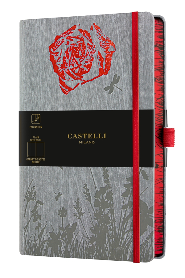 MUISTIKIRJA 13X21CM 224S BLANKO FORESTA ROSE CASTELLI MILANO