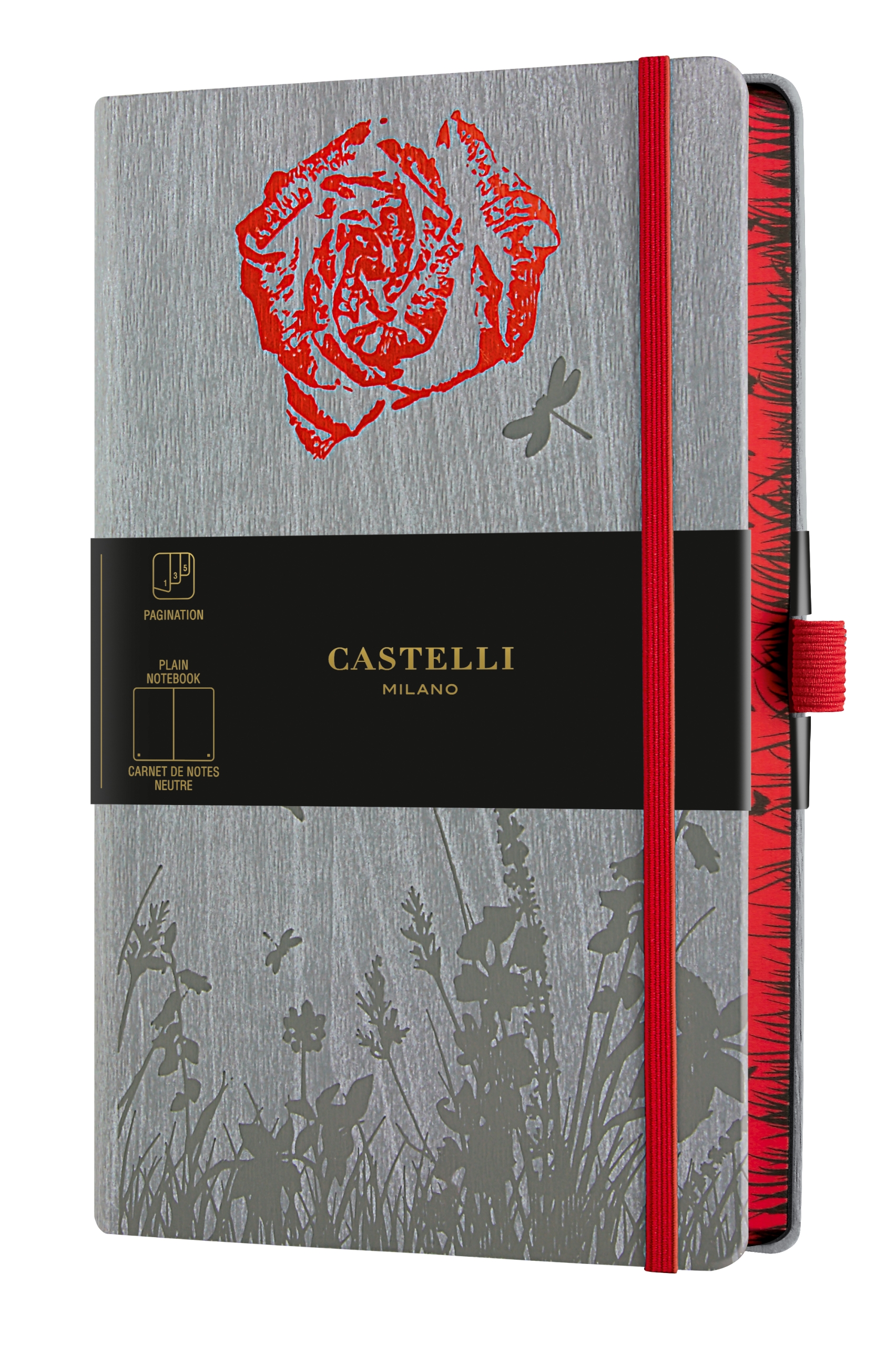 MUISTIKIRJA 13X21CM 224S BLANKO FORESTA ROSE CASTELLI MILANO