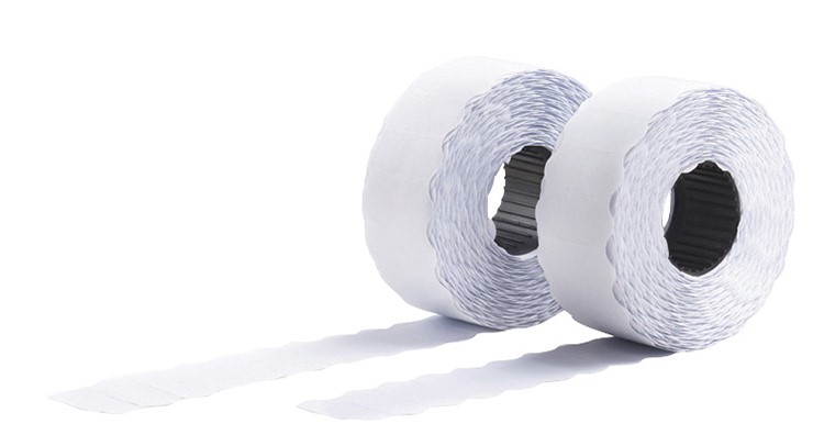 Hintaetiketti irto 26x16mm valkoinen irrotettava Meto - Image 2
