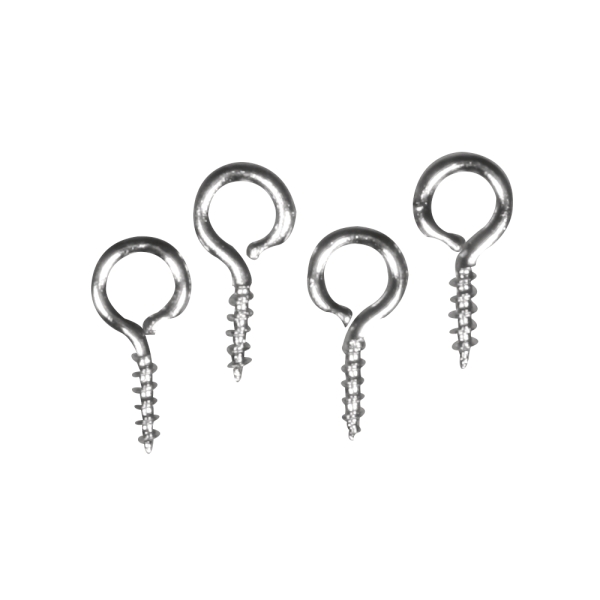 Silmukkaruuvi 2mm ø 9x1mm, pussissa 10kpl platina Rayher