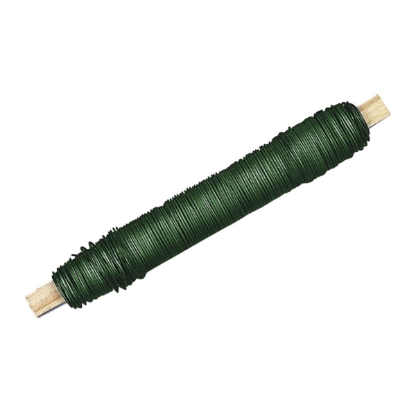Metallilanka askarteluun, 0,50 mm ø, 100g, pussissa 1 kpl. tummanvihreä Rayher