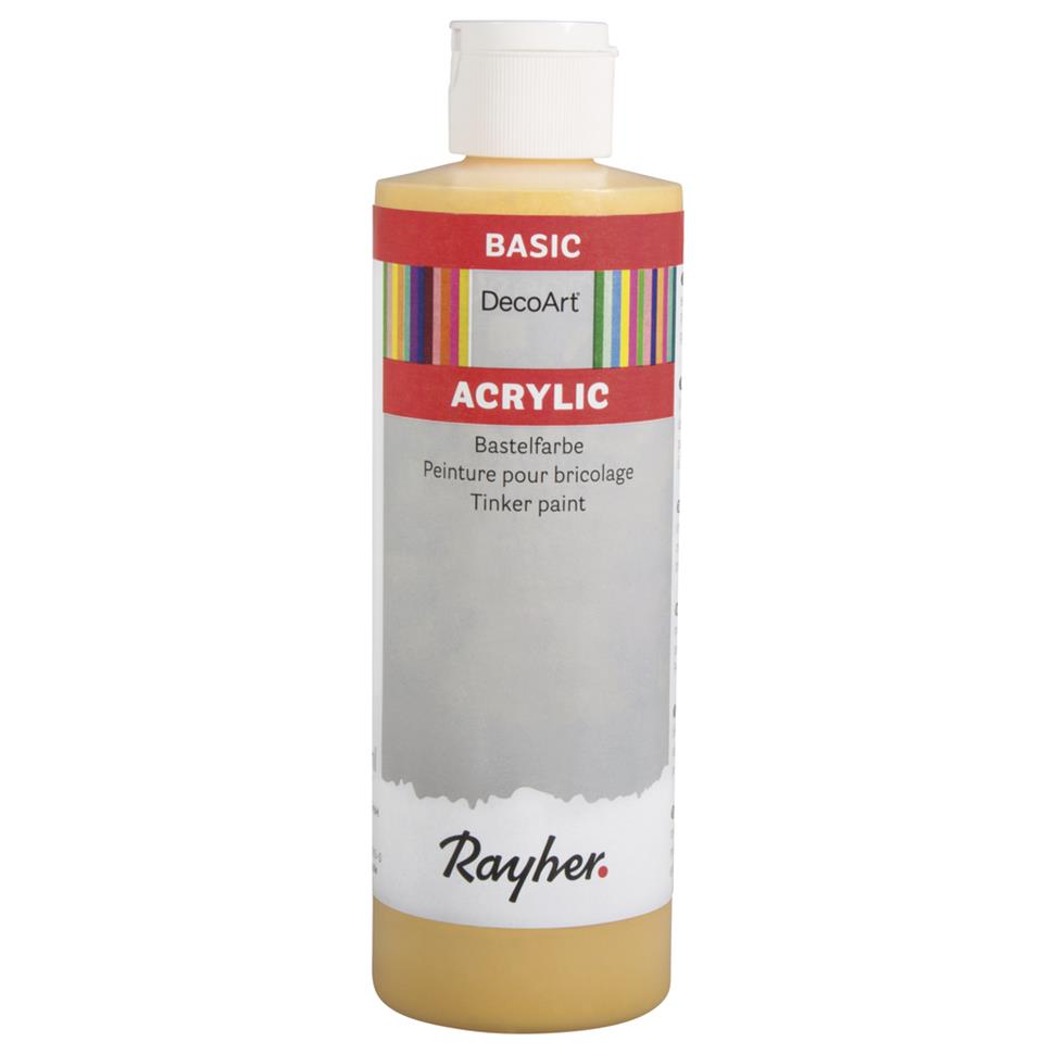 Akryylimaali pullo 235 ml kullankeltainen Rayher