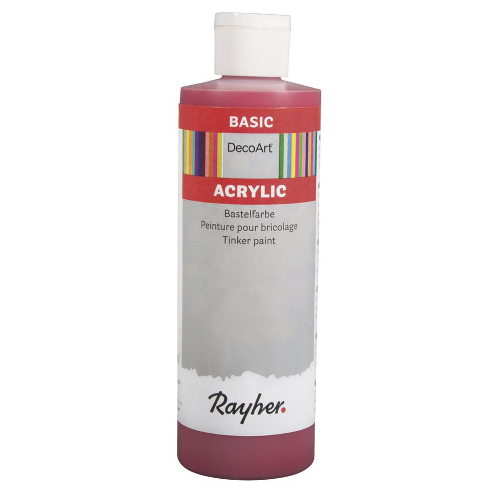 Akryylimaali pullo 235 ml klassinenpunainen Rayher