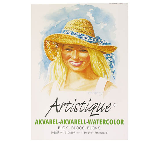 AKVARELLIPAPERI A4 180G /250 ARTISTIQUE