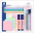 STAEDTLER KOULUSETTI 12 KYNÄÄ + 3 KPL VIESTILAPPUJA PASTEL