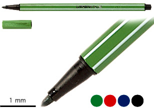 STABILO KUITUKÄRKIKYNÄ 1MM PEN 68 VIHREÄ