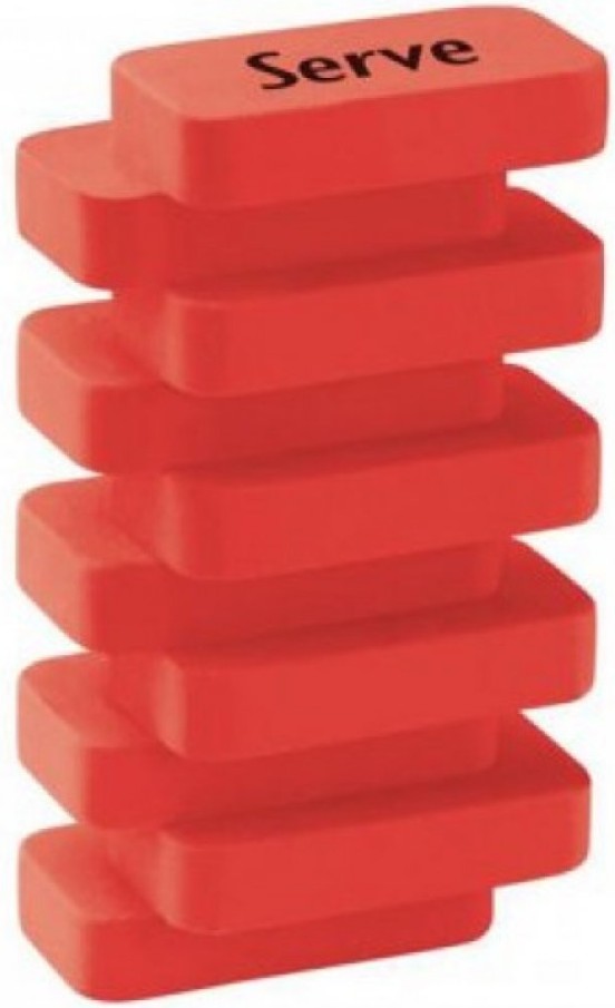 SERVE PYYHEKUMI STEPS NEON PUNAINEN