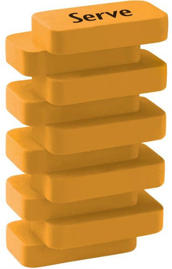 SERVE PYYHEKUMI STEPS NEON KELTAINEN