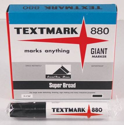 MERKINTÄTUSSI 18×10 MM SPRIILIUKOINEN MUSTA TEXTMARK 880