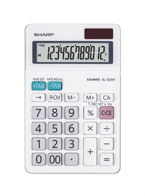 PÖYTÄLASKIN SHARP EL320W VALKOINEN
