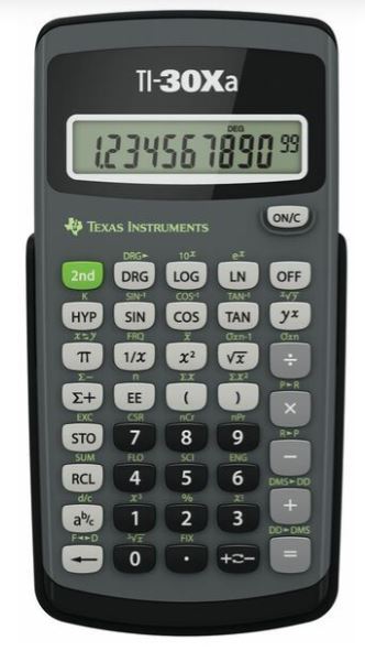 Funktiolaskin Texas Instruments TI-30XA