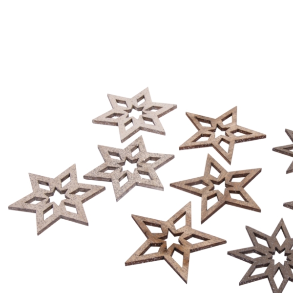 PUISET TÄHDET 4,7CM GLITTER