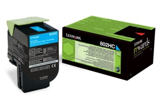 Laserkasetti Lexmark, Cyan, CX410/CX510 3K (802H)