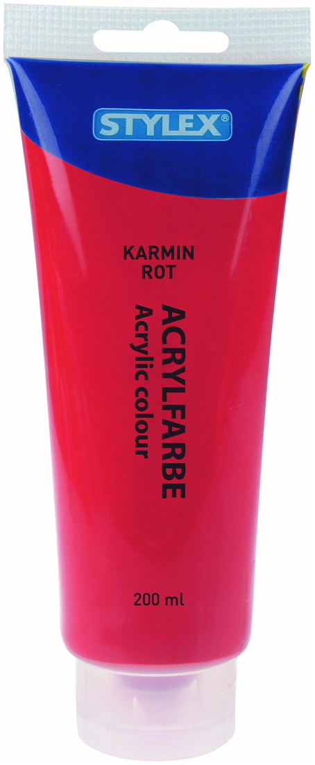AKRYYLIMAALI TUUBI 200 ML KARMIININPUNAINEN