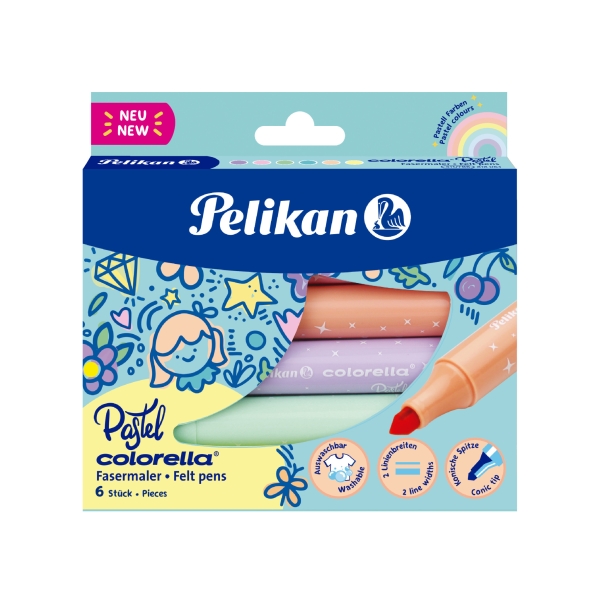 HUOPAKYNÄT 6 KPL PELIKAN PASTEL