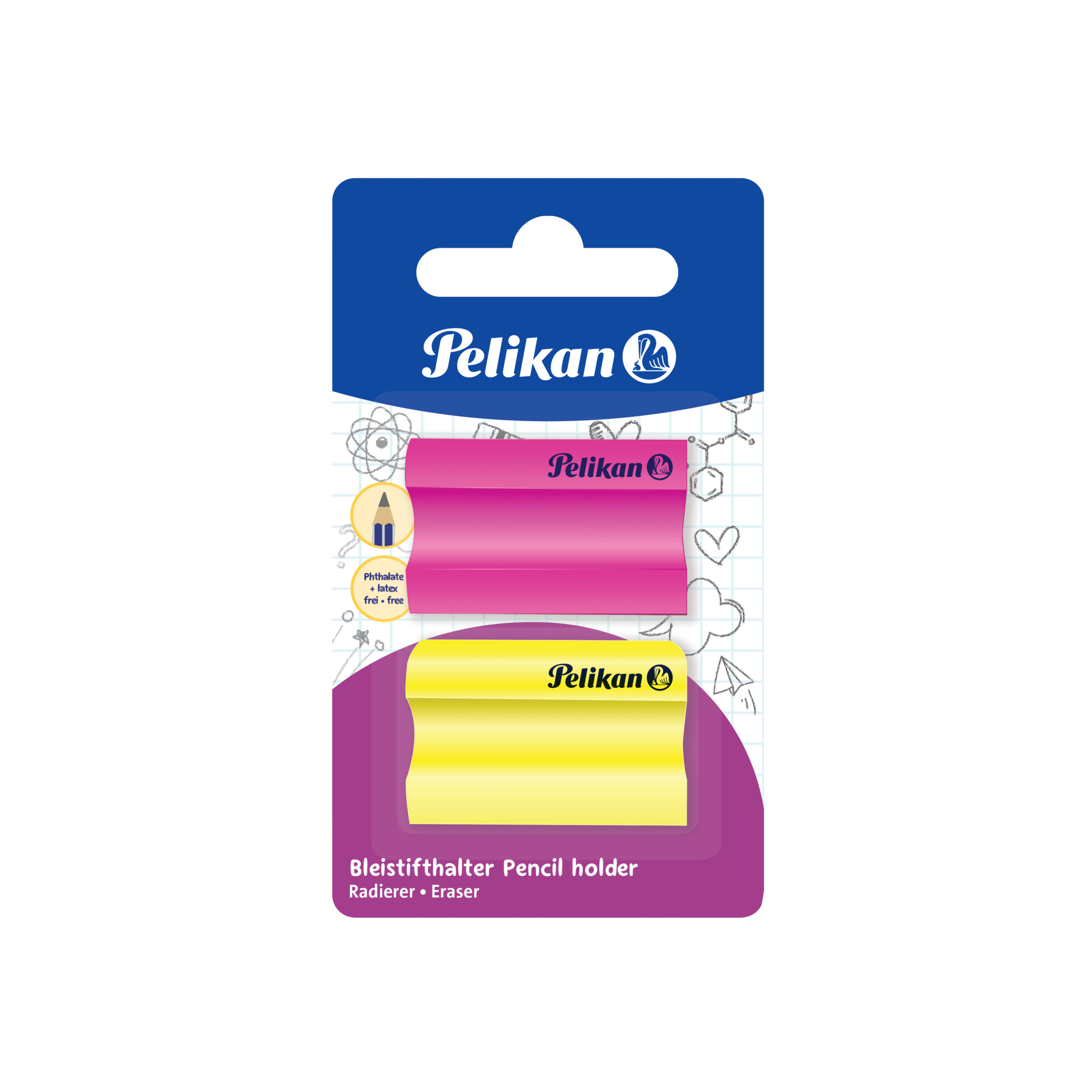 PELIKAN NEON PYYHEKUMI 2 KPL LAJITELMA