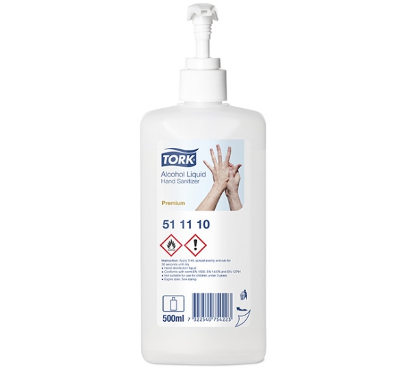 KÄSIHUUHDE TORK NESTEMÄINEN PUMPPUPULLO 500 ML
