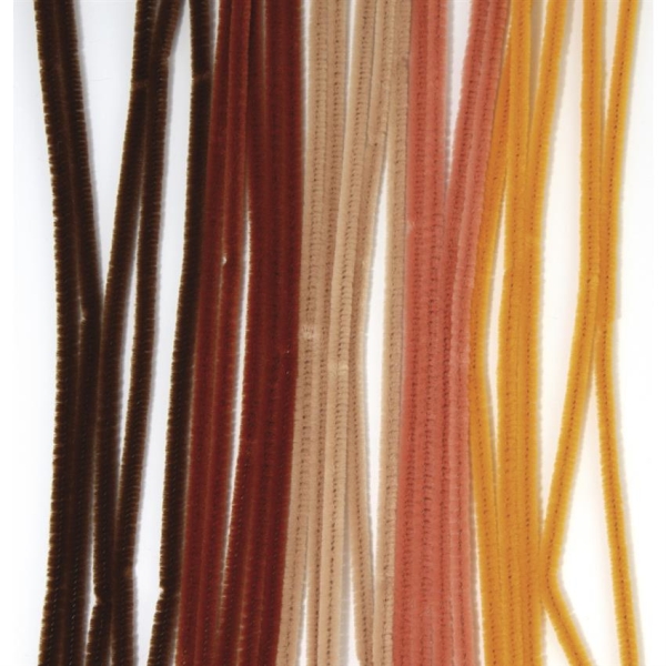 Askartelupunos, 30 cm, pussissa 25 kpl, paksuus 6 mm ruskeansävyiset Rayher