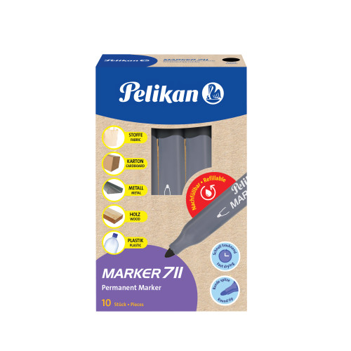 MERKINTÄTUSSI PYÖREÄ KÄRKI MUSTA PELIKAN 711