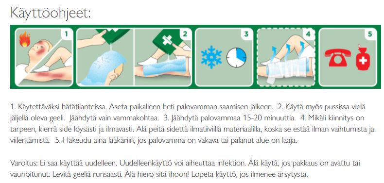 CEDERROTH BURN GEL PALOVAMMATAITOS/ KASVOMASKI 30X40CM - Image 2