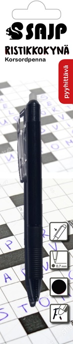 RISTIKKOKYNÄ 0,7 MM 1 KPL MUSTA SAJP