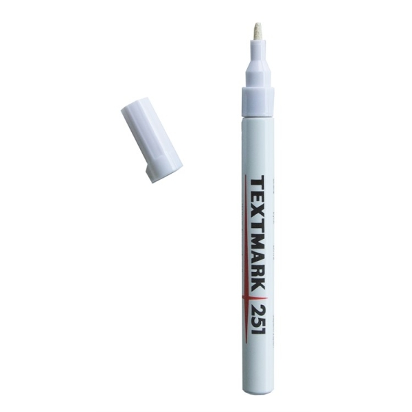 MAALIKYNÄ 1MM VALKOINEN TEXTMARK 251