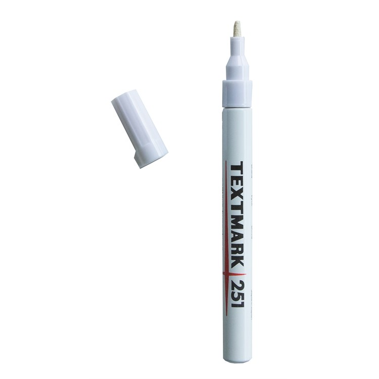 MAALIKYNÄ 1MM VALKOINEN TEXTMARK 251