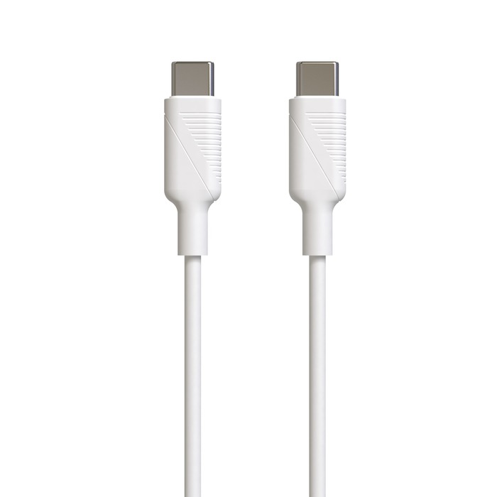 DATA- JA LATAUSKAAPELI 1,2M,USB C/ USB C 3,0A, VALKOINEN MUVIT (POWER DELIVERY) - Image 3