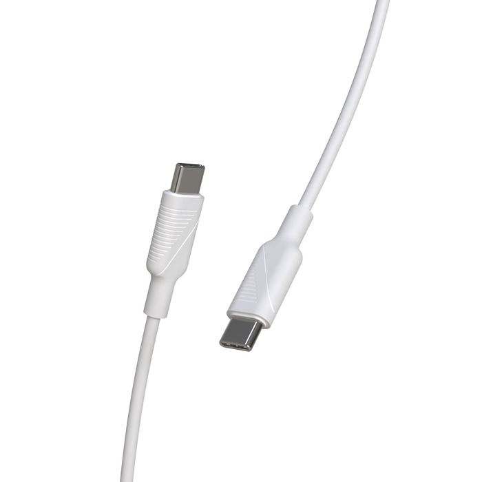 DATA- JA LATAUSKAAPELI 1,2M,USB C/ USB C 3,0A, VALKOINEN MUVIT (POWER DELIVERY) - Image 4