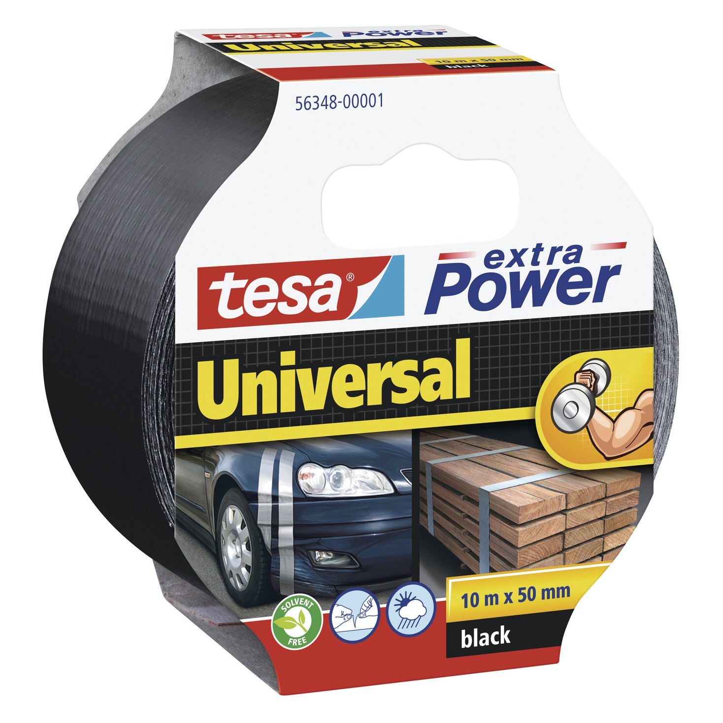 KANGASTEIPPI UNIVERSAL MUSTA 10M