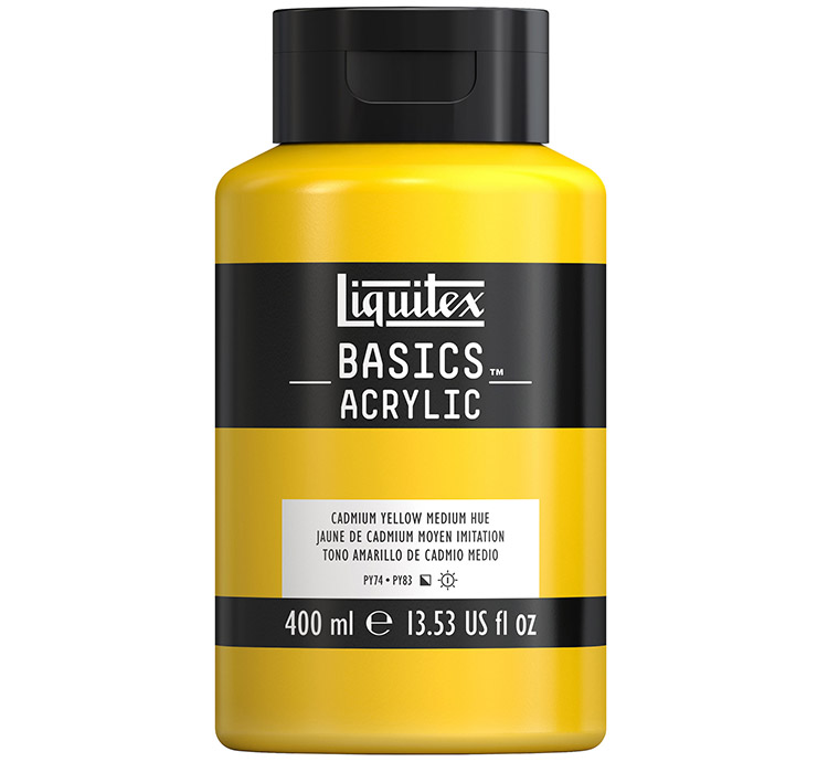 AKRYYLIVÄRI LX 400ML KELTAINEN