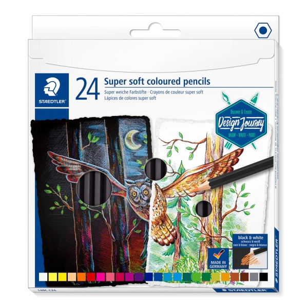 VÄRIKYNÄT 24 KPL SUPERPEHMEÄT STAEDTLER, Design Journey