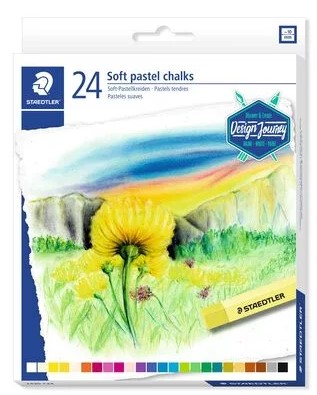PASTELLILIITU PEHMEÄ 24 KPL STAEDTLER