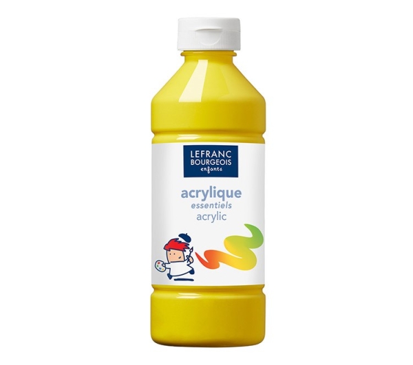AKRYYLIVÄRI KELTAINEN 500ML