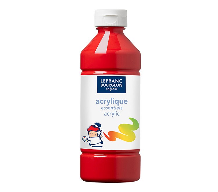 AKRYYLIVÄRI PUNAINEN 500ML