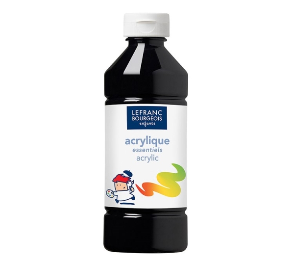 AKRYYLIVÄRI MUSTA 500ML