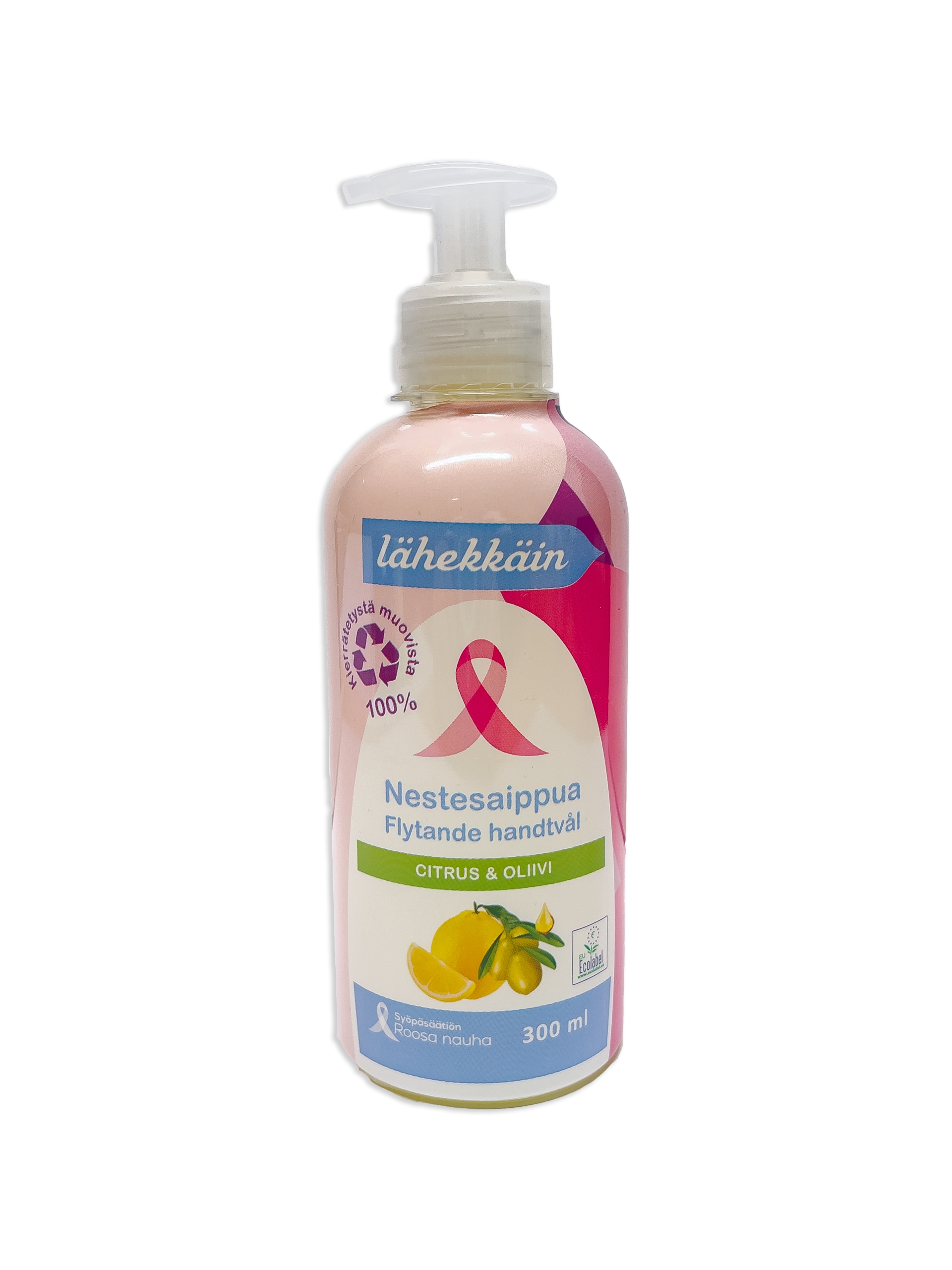 ROOSA NAUHA NESTESAIPPUA LÄHEKKÄIN CITRUS-OLIIVI 300ML