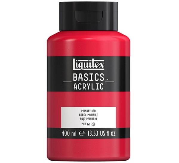 AKRYYLIVÄRI LX 400ML KIRKAS PUNAINEN