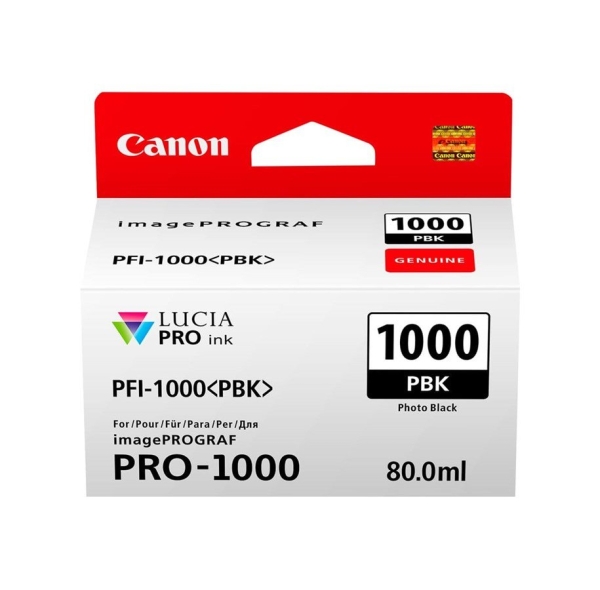 Canon Mustepatruuna PFI-1000PBK Photo Musta