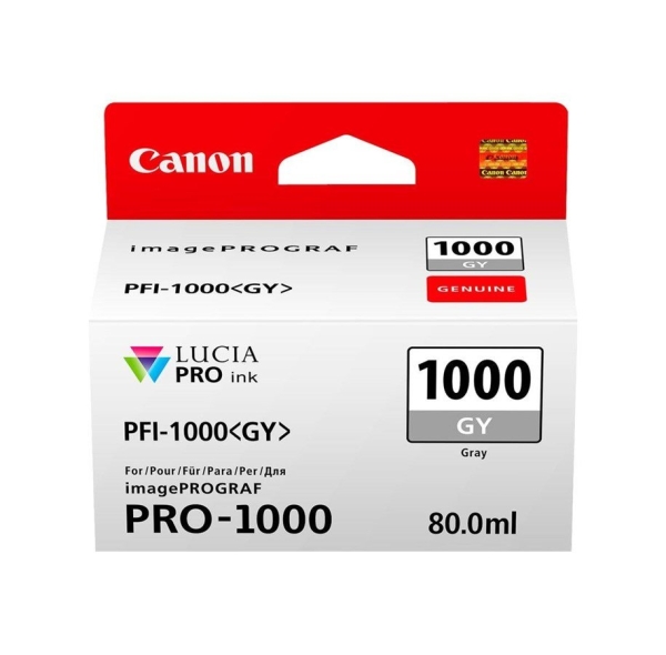 Canon Mustepatruuna PFI-1000GY Harmaa