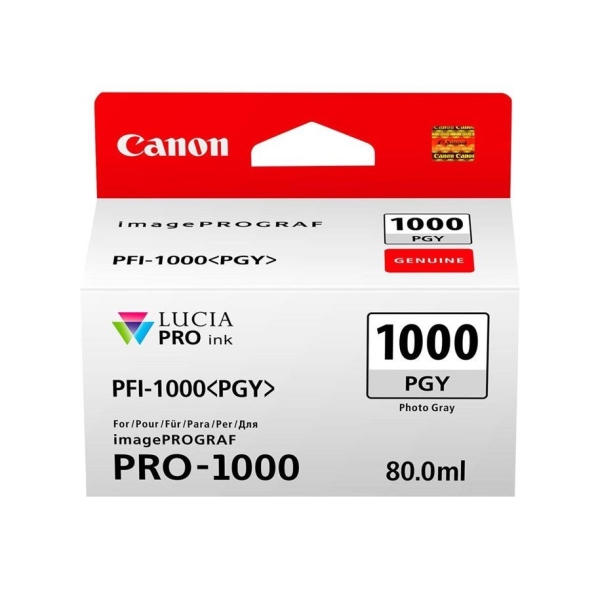 Canon Mustepatruuna PFI-1000PGY Photo Harmaa