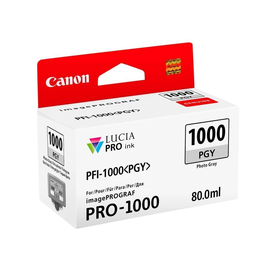 Canon Mustepatruuna PFI-1000PGY Photo Harmaa - Image 3