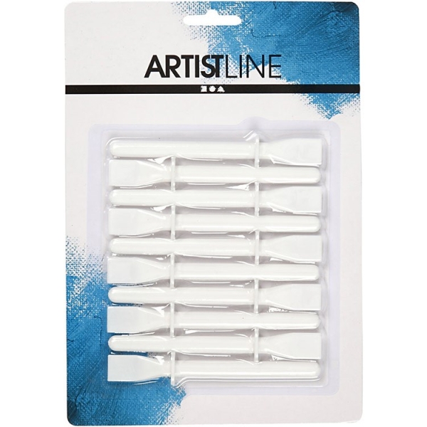 LIIMALASTA 10CM VALKOINEN 10KPL
