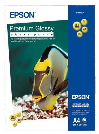 Valokuvapaperi EPSON glossy premium A4 50sh, 255g
