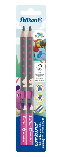 LYIJYKYNÄ 2 KPL JUMBO LEARN TO WRITE PINKKI PELIKAN