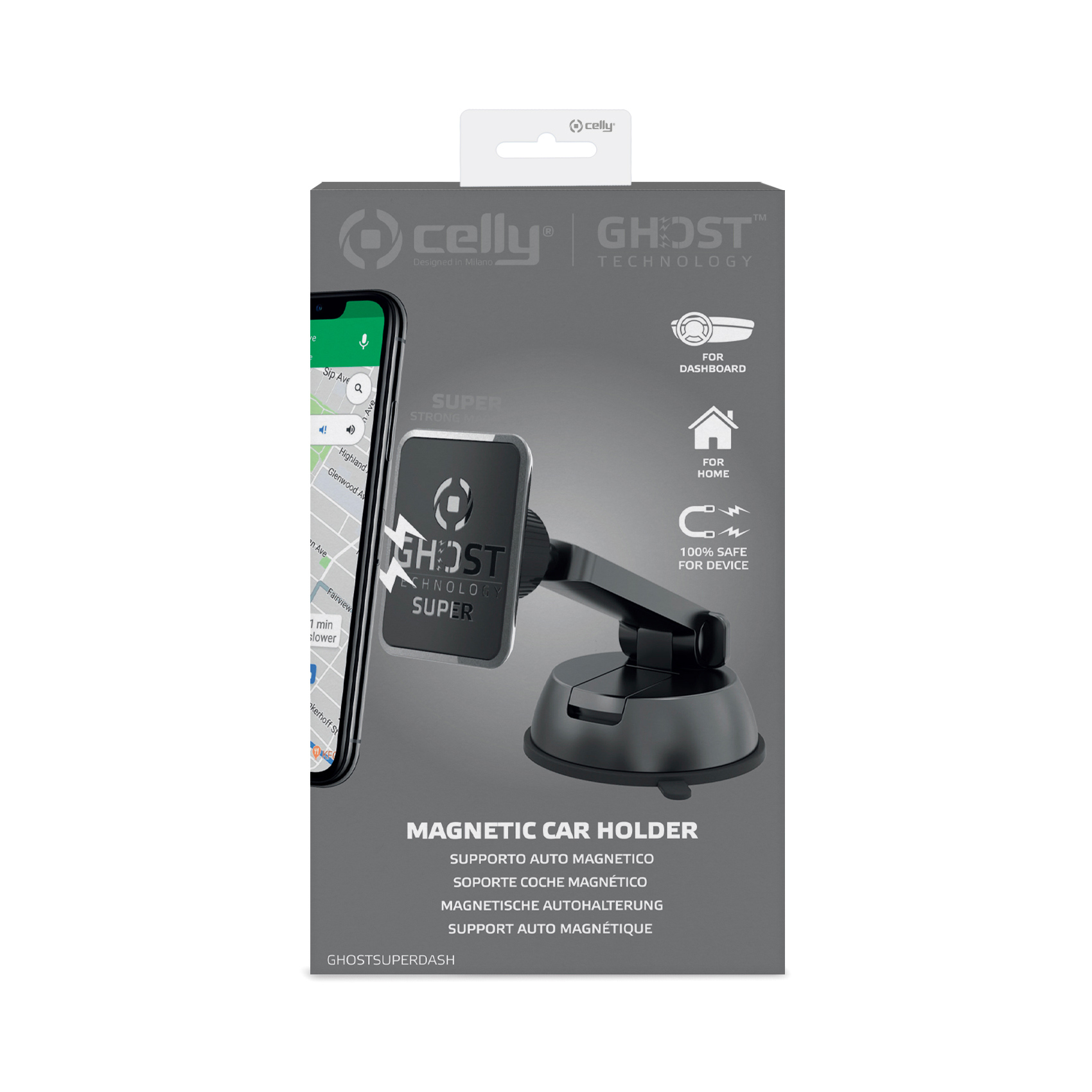 CELLY AUTOTELINE GHOST DASH MAGNETIC MUSTA - Image 4