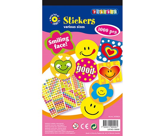TARRALAJITELMA LEHTIÖ SMILEY /1000 KPL