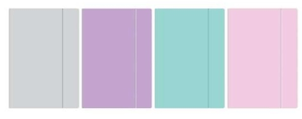 KULMALUKKOKANSIO A4 KARTONKI PASTEL VÄRILAJ.